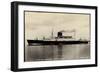 Bergen Line, Leda, Fitted with Stabilizers, Dampfer-null-Framed Giclee Print