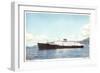 Bergen Line, M.S. Nordlys, Dampfer an Der Küste-null-Framed Giclee Print