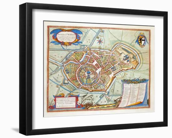 Bergen, Netherlands, 1649-Joan Blaeu-Framed Giclee Print