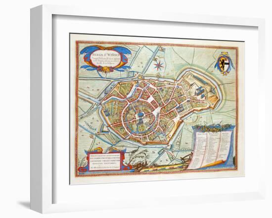 Bergen, Netherlands, 1649-Joan Blaeu-Framed Giclee Print