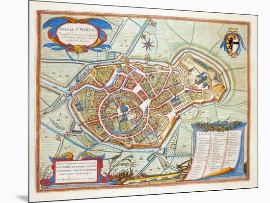 Bergen, Netherlands, 1649-Joan Blaeu-Mounted Giclee Print