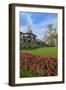 Bergen, Norway, Music Pavilion Colorful Gazebo with Flowers, Downtown-Bill Bachmann-Framed Photographic Print