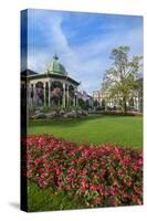 Bergen, Norway, Music Pavilion Colorful Gazebo with Flowers, Downtown-Bill Bachmann-Stretched Canvas