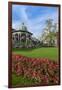 Bergen, Norway, Music Pavilion Colorful Gazebo with Flowers, Downtown-Bill Bachmann-Framed Photographic Print