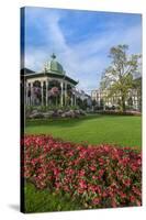 Bergen, Norway, Music Pavilion Colorful Gazebo with Flowers, Downtown-Bill Bachmann-Stretched Canvas