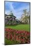 Bergen, Norway, Music Pavilion Colorful Gazebo with Flowers, Downtown-Bill Bachmann-Mounted Photographic Print