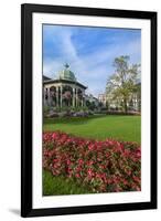 Bergen, Norway, Music Pavilion Colorful Gazebo with Flowers, Downtown-Bill Bachmann-Framed Premium Photographic Print