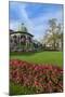 Bergen, Norway, Music Pavilion Colorful Gazebo with Flowers, Downtown-Bill Bachmann-Mounted Premium Photographic Print