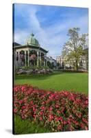 Bergen, Norway, Music Pavilion Colorful Gazebo with Flowers, Downtown-Bill Bachmann-Stretched Canvas