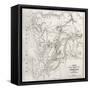 Bergen Peninsula Old Map-marzolino-Framed Stretched Canvas