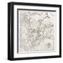 Bergen Peninsula Old Map-marzolino-Framed Art Print