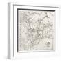 Bergen Peninsula Old Map-marzolino-Framed Art Print
