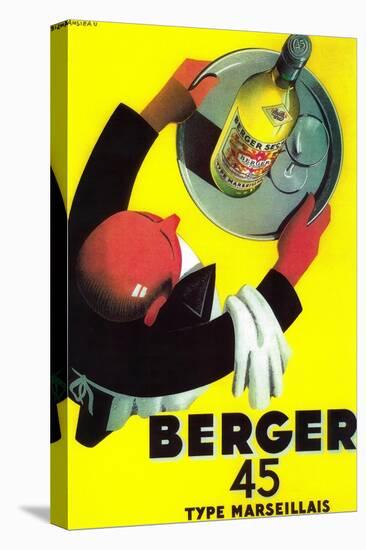 Berger 45 Vintage Poster - Europe-Lantern Press-Stretched Canvas