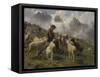 Berger des Pyrénées donnant du sel à ses moutons-Rosa Bonheur-Framed Stretched Canvas