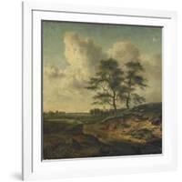 Bergers et moutons au bord du chemin-Jan Wijnants-Framed Giclee Print