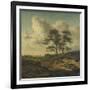 Bergers et moutons au bord du chemin-Jan Wijnants-Framed Giclee Print