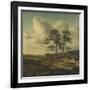 Bergers et moutons au bord du chemin-Jan Wijnants-Framed Giclee Print