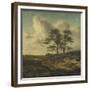 Bergers et moutons au bord du chemin-Jan Wijnants-Framed Giclee Print