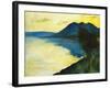 Bergsee at Sunset; Bergsee Am Sonnenuntergang-Lesser Ury-Framed Giclee Print