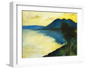 Bergsee at Sunset; Bergsee Am Sonnenuntergang-Lesser Ury-Framed Giclee Print