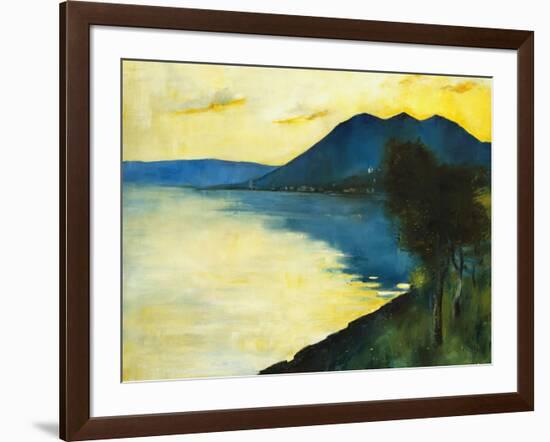 Bergsee at Sunset; Bergsee Am Sonnenuntergang-Lesser Ury-Framed Giclee Print