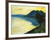 Bergsee at Sunset; Bergsee Am Sonnenuntergang-Lesser Ury-Framed Giclee Print