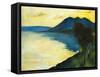 Bergsee at Sunset; Bergsee Am Sonnenuntergang-Lesser Ury-Framed Stretched Canvas