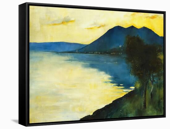 Bergsee at Sunset; Bergsee Am Sonnenuntergang-Lesser Ury-Framed Stretched Canvas