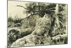 Berguv (Eagle Owl) Bubo Bubo, 1894-Bruno Andreas Liljefors-Mounted Giclee Print