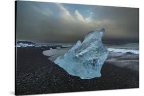 Bergy bits on beach, Austur-Skaftafellss�sla, Iceland-Art Wolfe-Stretched Canvas