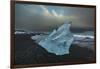 Bergy bits on beach, Austur-Skaftafellss�sla, Iceland-Art Wolfe-Framed Photographic Print