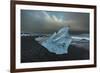 Bergy bits on beach, Austur-Skaftafellss�sla, Iceland-Art Wolfe-Framed Premium Photographic Print