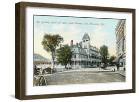 Berkeley Hotel, Saranac Lake, Adirondack Mountains, New York-null-Framed Art Print