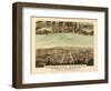 Berkeley Springs, West Virginia - Panoramic Map-Lantern Press-Framed Art Print