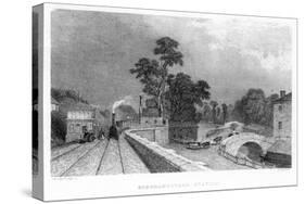 Berkhamsted Station, Hertfordshire, on the London and Birmingham Railway, C1860-null-Stretched Canvas