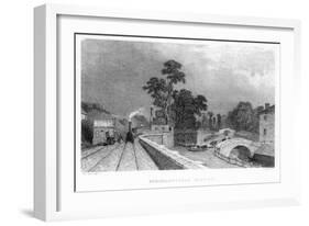 Berkhamsted Station, Hertfordshire, on the London and Birmingham Railway, C1860-null-Framed Giclee Print
