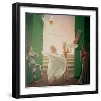 Berkley House Murals - 3-Lincoln Seligman-Framed Giclee Print