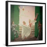 Berkley House Murals - 3-Lincoln Seligman-Framed Giclee Print