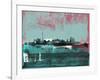 Berlin Abstract Skyline I-Emma Moore-Framed Art Print