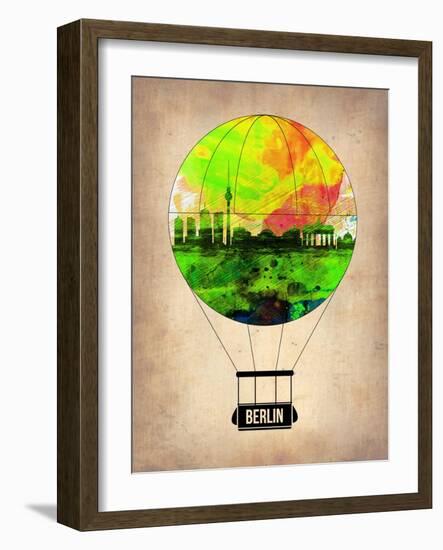 Berlin Air Balloon-NaxArt-Framed Art Print