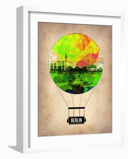 Berlin Air Balloon-NaxArt-Framed Art Print