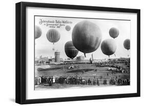 Berlin Ballon Race Photo-null-Framed Art Print