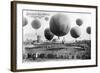 Berlin Ballon Race Photo-null-Framed Art Print