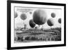 Berlin Ballon Race Photo-null-Framed Art Print