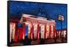 Berlin Brandenburg Gate with Paris Place-Martina Bleichner-Framed Stretched Canvas