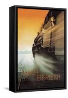 Berlin by Night-null-Framed Stretched Canvas