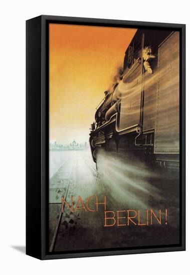 Berlin by Night-null-Framed Stretched Canvas