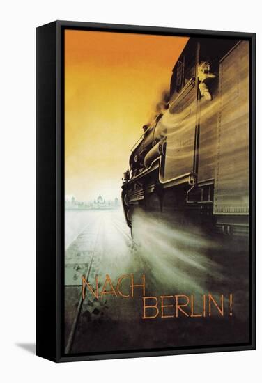 Berlin by Night-null-Framed Stretched Canvas