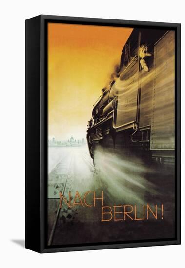 Berlin by Night-null-Framed Stretched Canvas