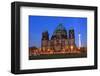 Berlin Cathedral at the Pleasure Garden, Lustgarten, with Television Tower, Berlin, Germany-null-Framed Art Print